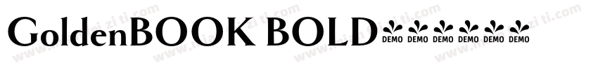GoldenBOOK BOLD字体转换